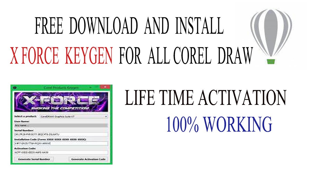 xforce keygen download corel
